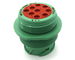 Green Threaded Type 2 Deutsch 9 Pin J1939 Male Plug Connector with 9 Pins