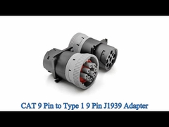 CAT 9 Pin to Type 1 19pin J1939 آداپتور برای حفاری های Caterpillar