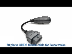 OBD2 OBDII 16 پین J1962 زنانه به برای Iveco 30 پین کابل اتصال