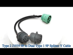 نوع 2 J1939 به کابل تقسیم کننده مربع و رشته ای نوع 1 J1939