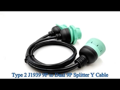 Deutsch 9 پین J1939 کانکتور مرد زن تقسیم Y کابل