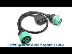 J1939 9 پین به OBD 2 OBD2 16 پین Splitter Y کابل 9Pin Spliter سیم بند برای کامیون GPS