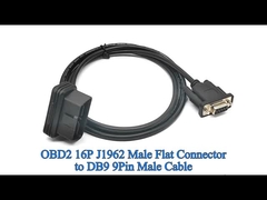 J1962 زاویه راست OBD 2 OBD2 16 پین به RS232 DB9 کابل اتصال