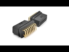 OBD 2 OBDII کانکتور زنانه با پین زاویه راست خم به سمت طرف وسیع