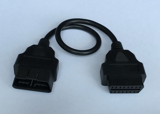 24V مردانه به زن Obd2 کابل فرمت با سوئیچ قدرت، گرد سیم