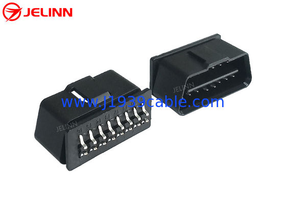 16 پین J1962 OBD2 OBDII اتصال دهنده پلاگین مرد با پین های خمیده در پشت