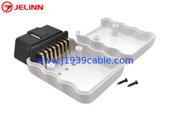 OBD2 محفظه OBD 2 محفظه و کانکتور مرد با پین های زاویه راست