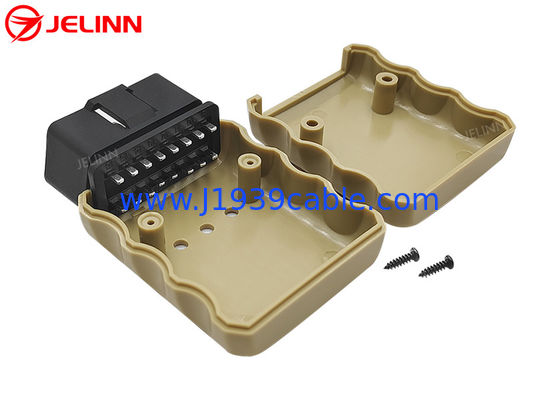 محفظه های سفارشی OBD2 قاب OBD2 و پلاگین مردانه با پین مستقیم