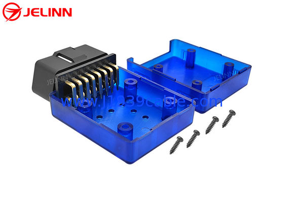 OBD 2 مورد 90 درجه زاویه راست پین های OBD2 کانکتور با خانه